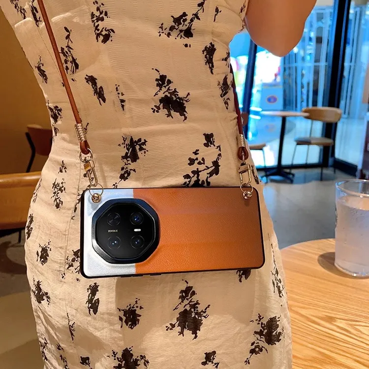 适用华为mate70rs非凡大师手机壳女防滑保护壳全包高档软高级斜跨