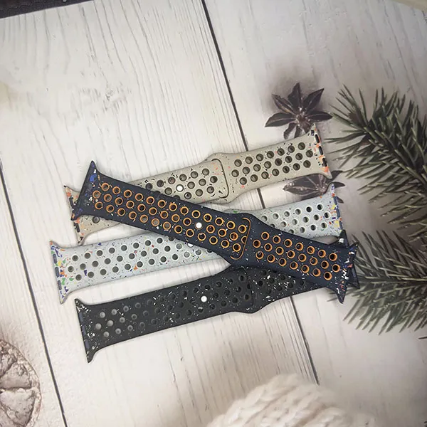 9新 Apple/苹果 Applewatch耐克洞洞新款S10.S9原装耐克洞洞表带