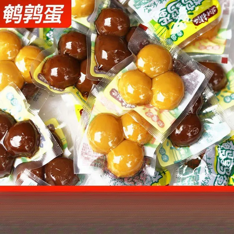 盐津铺子无壳盐焗鹌鹑蛋卤蛋办公室零食熟食小包装卤味休闲食品