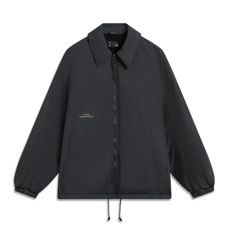 加绒保暖夹克外套丨李宁男女冬季休闲百搭长袖情侣运动服AJDV335