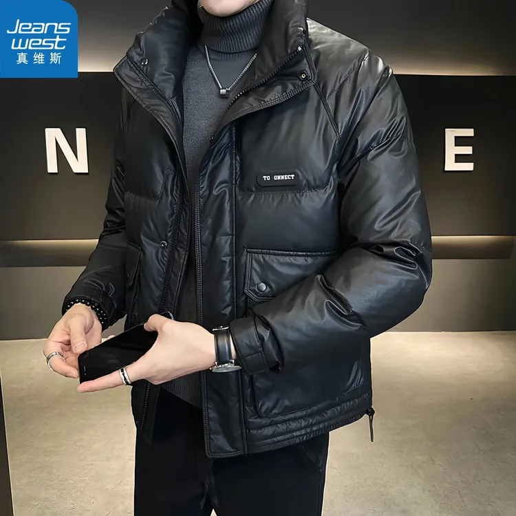 真维斯Jeanswest轻薄羽绒服男士外套秋冬季新款潮流时尚韩版夹克