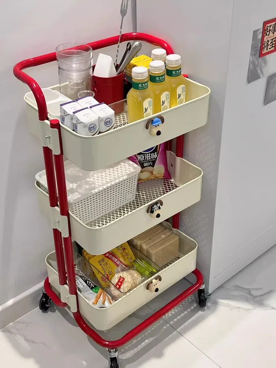 小推车浴室置物架落地多层可移动客厅厨房架宿舍小家具网红实用