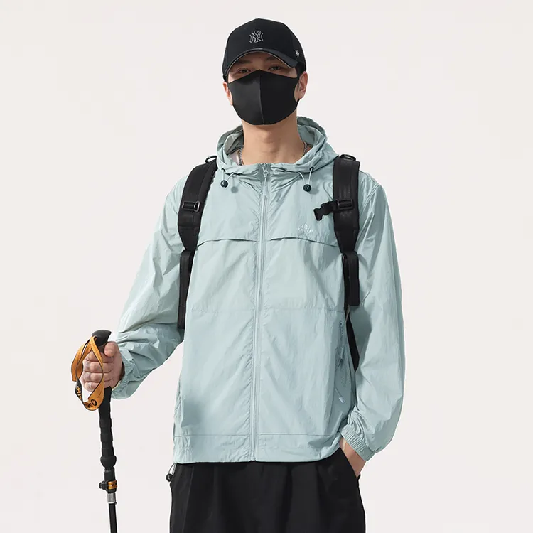 UPF50+冰丝防晒衣男2025夏季新款轻薄宽松防晒服户外防紫外线外套