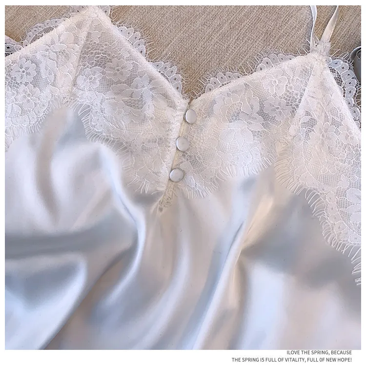 纯欲风吊带蕾丝边 性感通勤蕾丝吊带少女薄款蕾丝背心显瘦气质