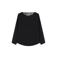 |披沥赤忱|春夏高桑蚕丝拼接设计款上衣S1031