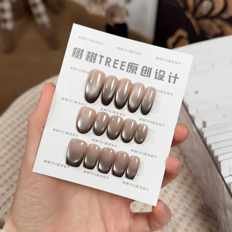 【大女主】秋冬高级感简约显白猫眼美甲纯手工穿戴甲