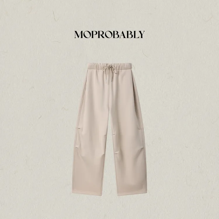 Moprobably李予诺「滑雪裤」欧若风百搭加厚绒热感休闲裤L5451066