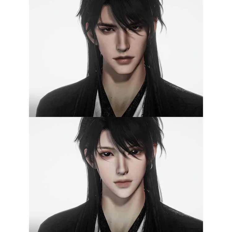 无垢 尼古拉斯柴犬 真人感矿工 燕云十六声捏脸男含导入教程设计