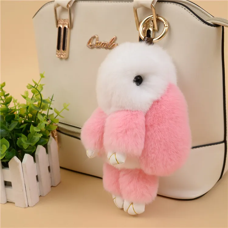 【小兔子】正版真獭兔毛绒玩偶挂件汽车钥匙扣包包书包挂件挂饰