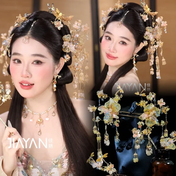 9079新款浅色系简约精致大气百搭新娘头饰