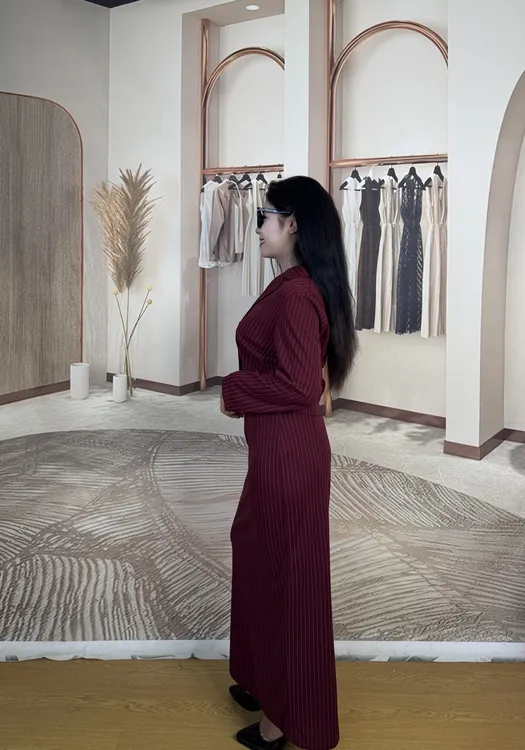 2025新款条纹套装两件套