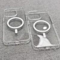 95新  维洛仕品牌苹果15promax/16promax透明磁吸手机壳 不发黄款