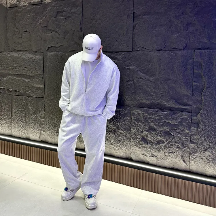 BXLT｜极简风套装拉链立领长袖cleanfit秋冬慵懒休闲运动卫衣卫裤