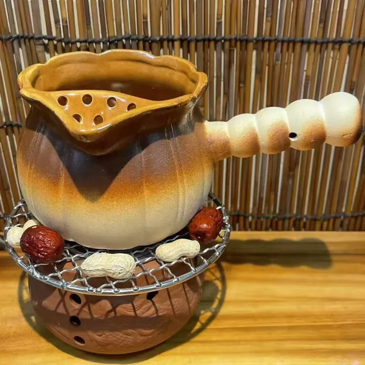 可干烧 陶土罐罐壶围炉煮茶家用大容量煮奶茶烤奶烤茶罐茶壶套组