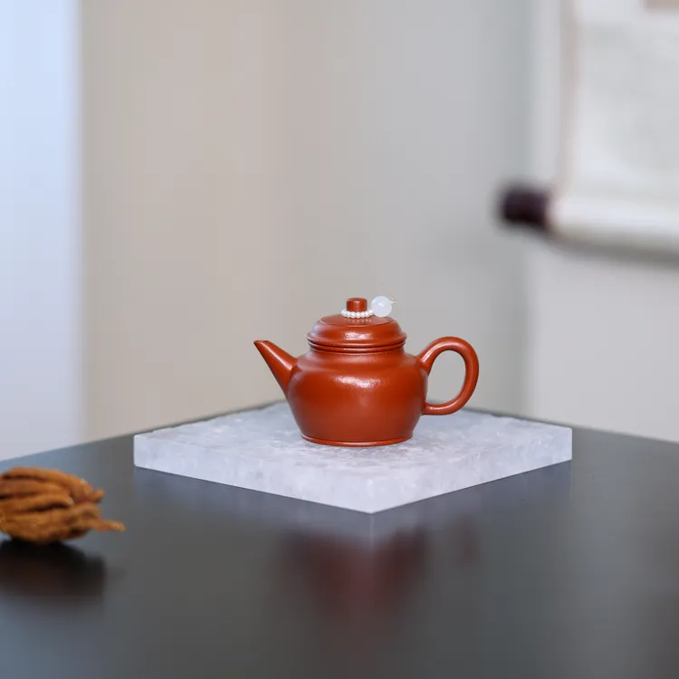 50cc一人饮小茶壶正品宜兴原矿紫砂壶小煤窑朱泥孟臣款德钟小品壶