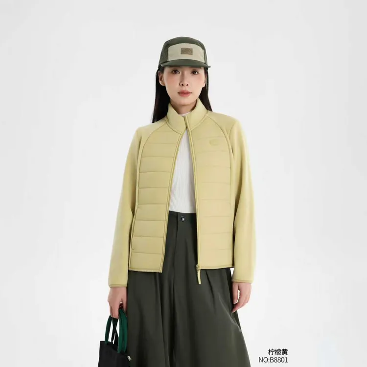 BONAS/宝娜斯秋冬情侣款立领保暖羊毛外套女款8801