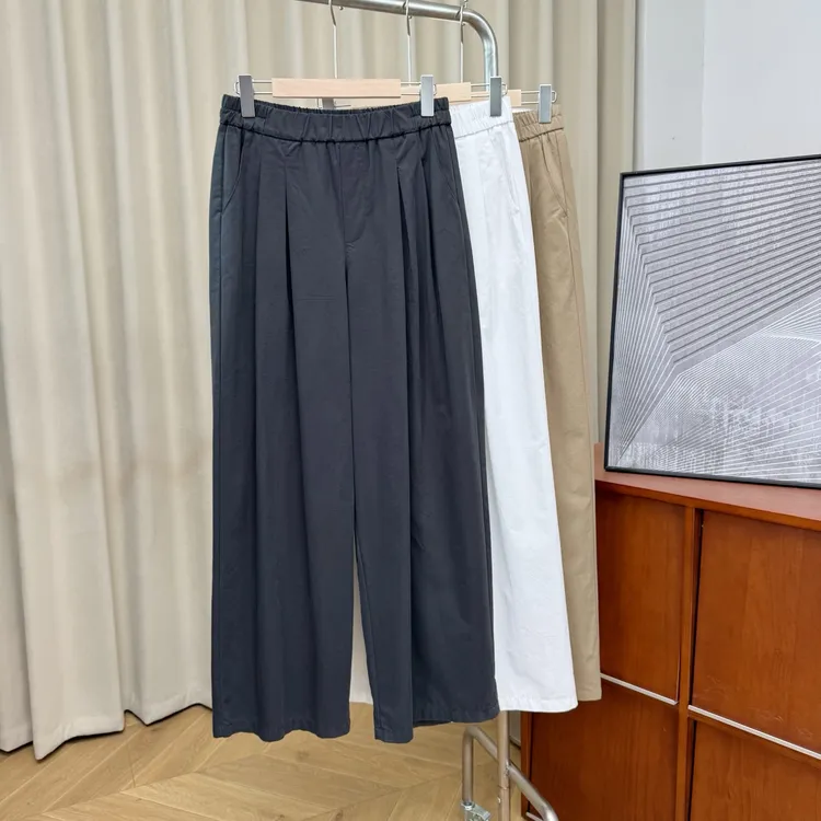 【若若美】X-1092天丝阔腿裤女士夏季薄款凉感长裤百搭休闲直筒裤