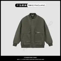 绿【美式棒球领加厚棉衣外套】6195秋冬·高街潮流时尚情侣款
