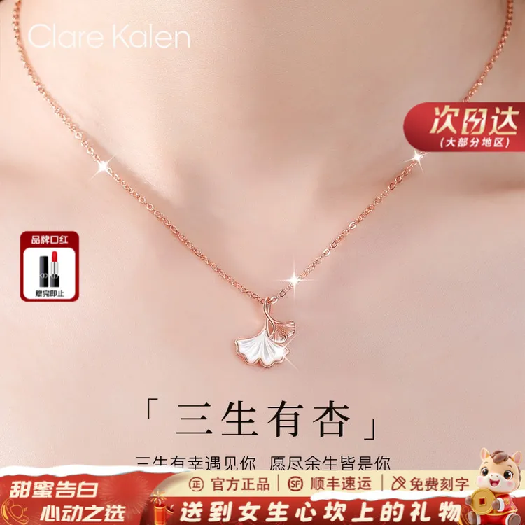ClareKalen项链女款2025年新款爆款轻奢小众高级感圣诞礼物送女友