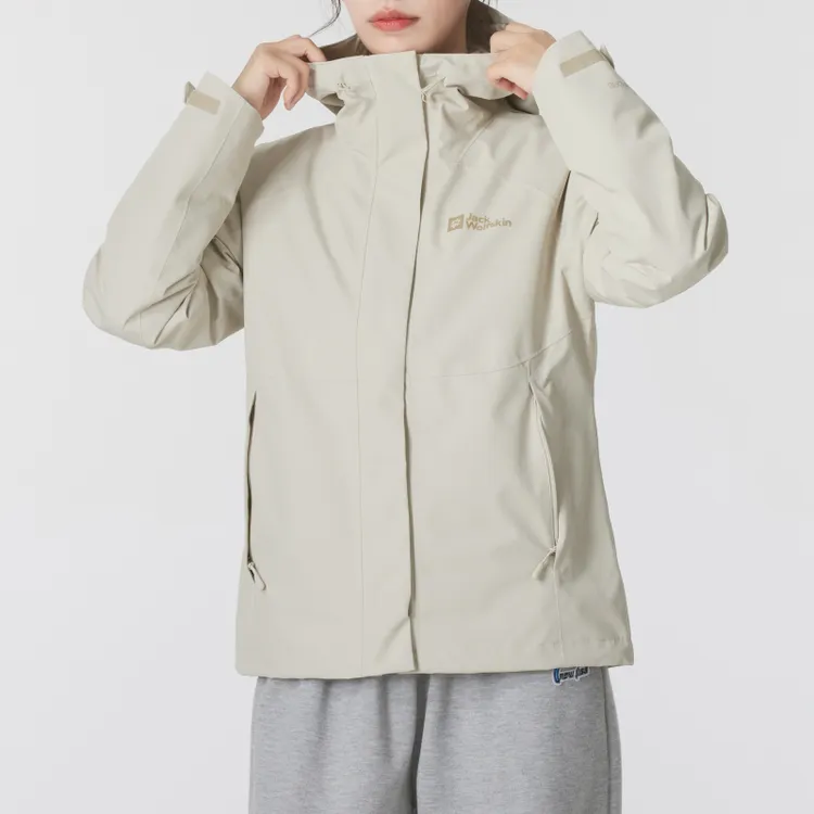 狼爪冲锋衣女装新款户外防风运动服保暖外套羽绒内胆三合一A62256