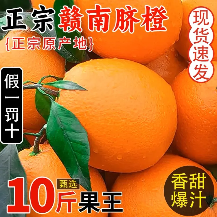 【平晏果园】江西正宗赣南脐橙甜新鲜水果赣州寻乌早橙子10斤