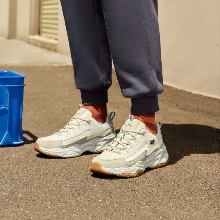 SKECHERS/斯凯奇奶茶熊新品男闪电熊猫鞋复古休闲鞋