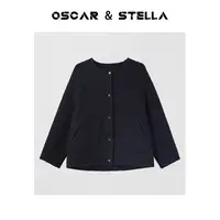 OSCAR&STELLA【加州桂】长袖秋冬百搭加厚休闲时尚宽松外套46-25923
