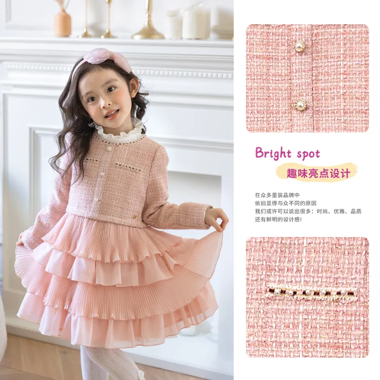 GEORGE W.DAVIES1女宝宝女童冬装套装公主裙生日儿童圣诞拜年