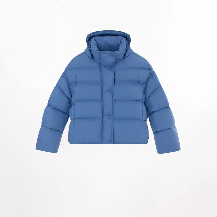 几里与麻（蓝气球）显白克莱因蓝泡芙羽绒服 衣长69胸围144 2111044