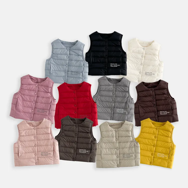 【90白鸭绒】冬季新款上新2025男女童时尚百搭保暖羽絨马甲潮YRF01