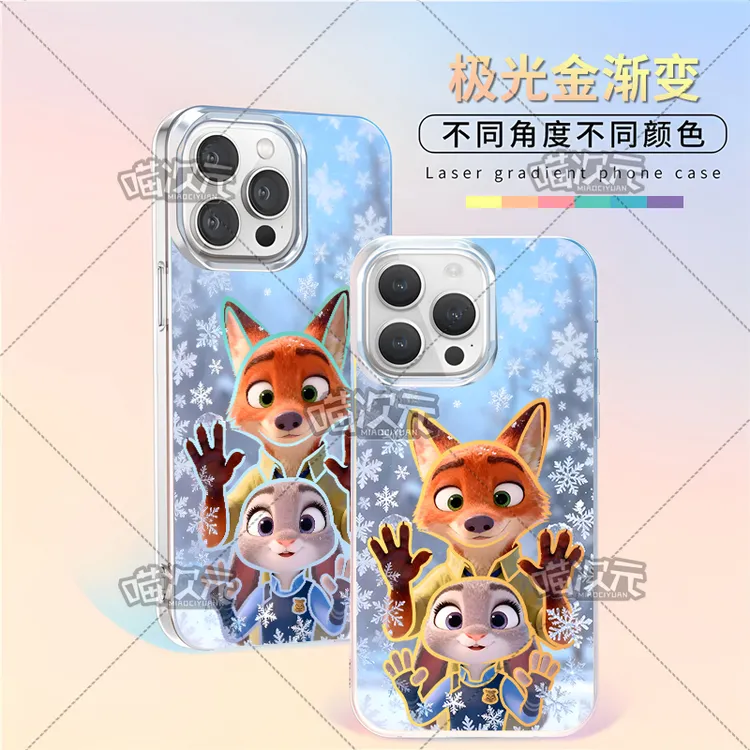 雪花尼克朱迪适用于苹果华为vivo一加iPhone小米红米极光金手机壳