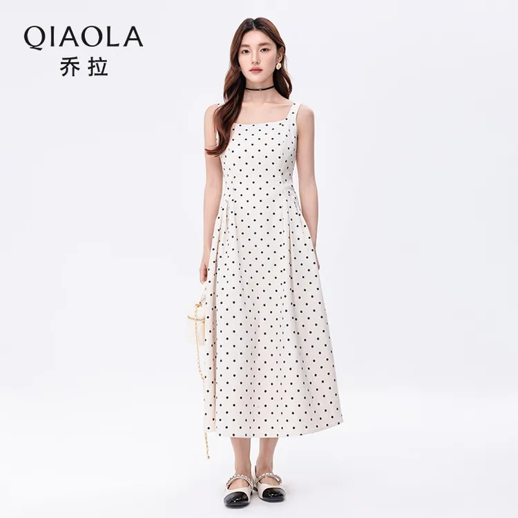 QIAOLA/乔拉【维港恋书】夏季梭织斜纹简约大方时尚百搭套装预售