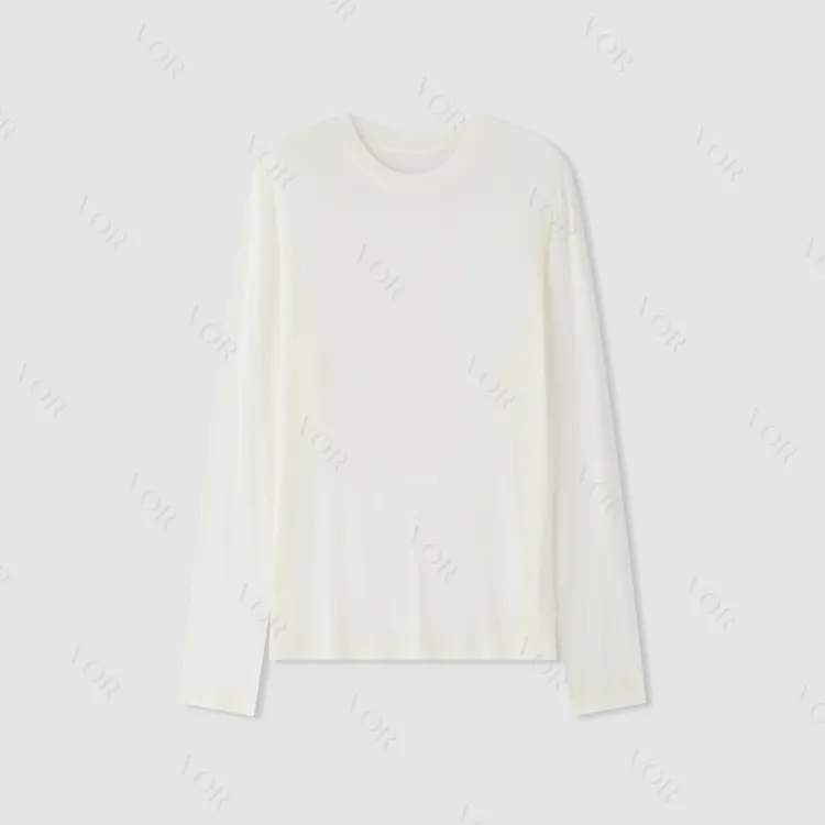 【冬姐自主品牌】VOR 面膜T修身圆领套头针织衫 V25300405