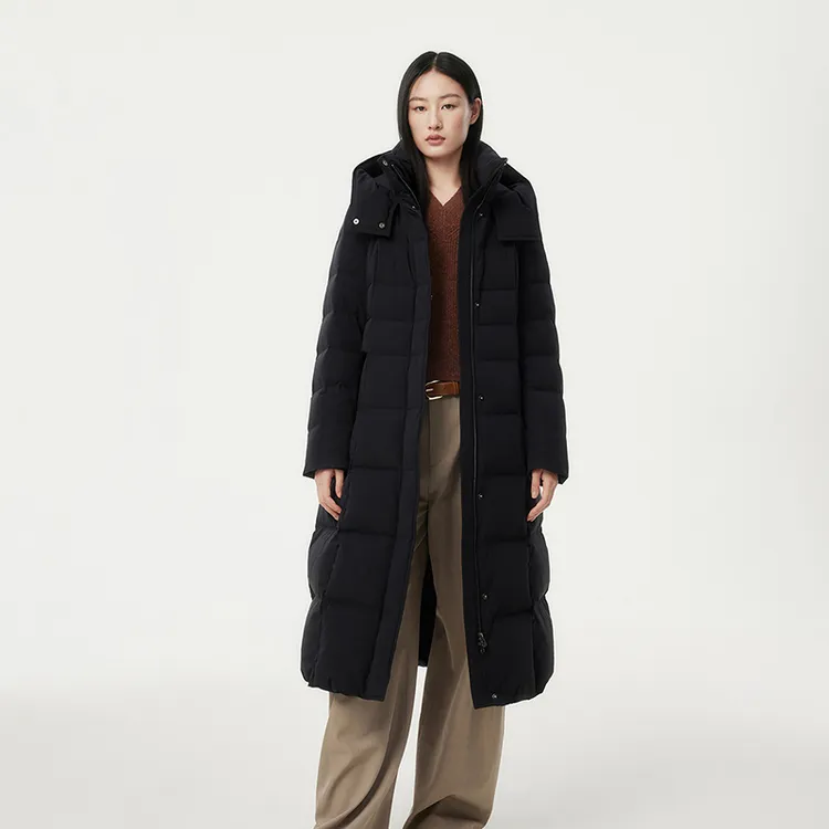 坦博尔长款过膝修身羽绒服TBF530872Z