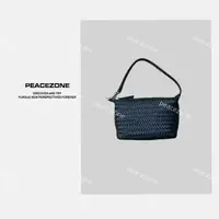 Peacezone 牛皮 新款极简时尚手提编织包