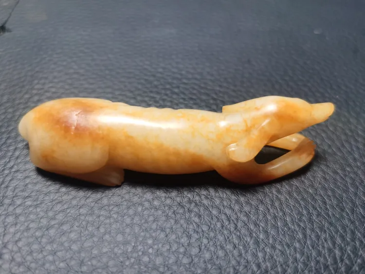 和田玉玉狗大权在握手挂件