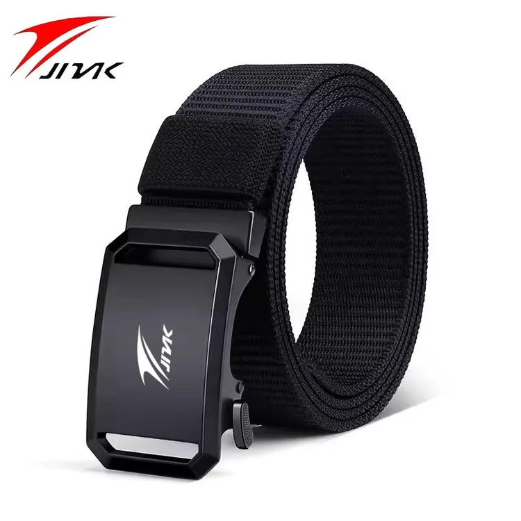 【金莱克】皮带免打孔自动扣帆布腰带男款编织休闲军训战术腰带