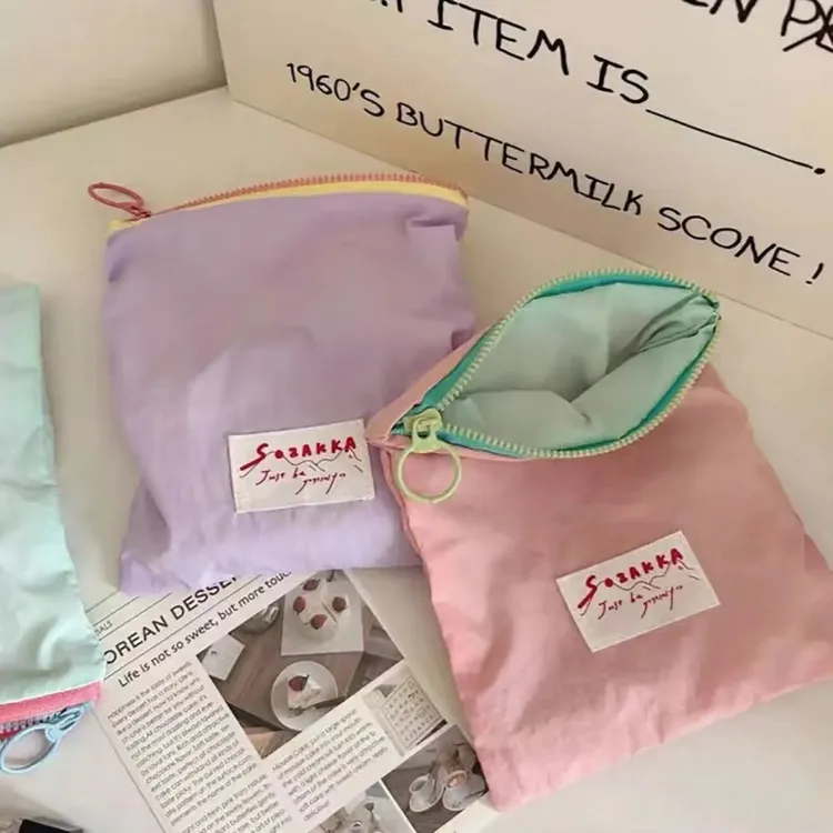 【新款】马卡龙收纳包化妆包旅行便携收纳小包收纳袋零钱包杂物包