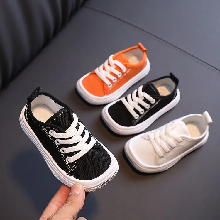 戴维贝拉【断码】儿童帆布鞋夏秋季薄款时尚2025新款宝宝板鞋春秋男