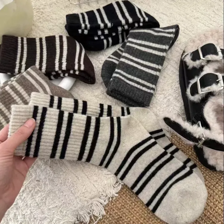 【4双装】随性穿搭"春日黄昏"温暖治愈系中筒袜