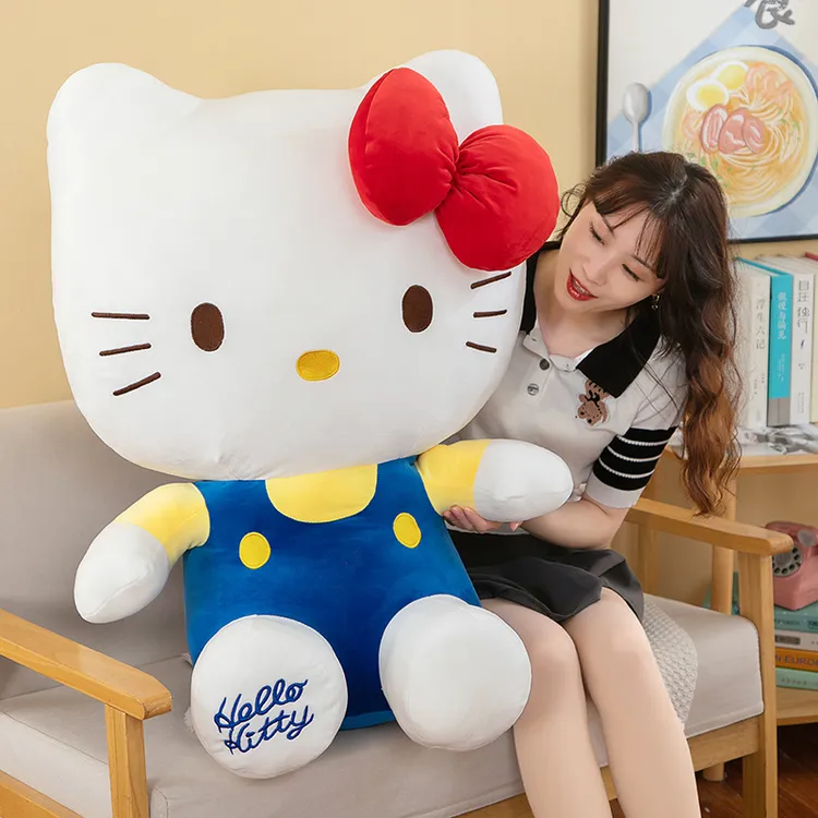 hellokitty玩偶KT猫毛绒玩具凯蒂猫抱枕女孩玩具儿童抱枕生日礼物