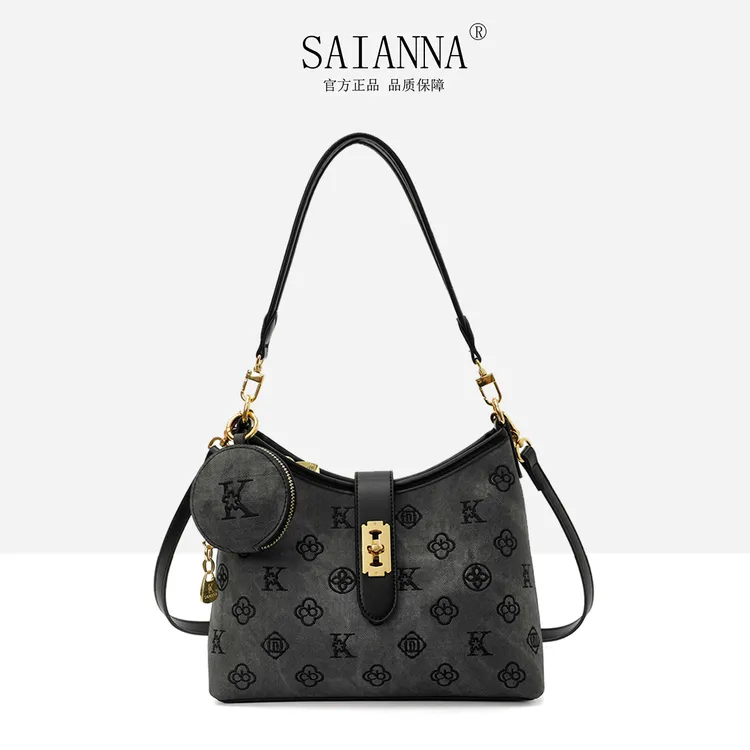 【壹品优选】新款通勤印花大容量流浪包腋下