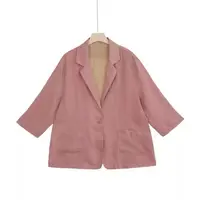 夏季香云醋酸汉麻外套百搭休闲文艺西装外套24131