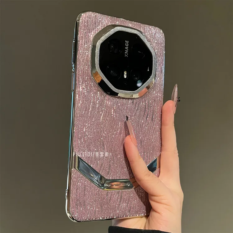 闪粉鎏金适用华为mate80pro手机壳高级感mate70RS非凡大师全包
