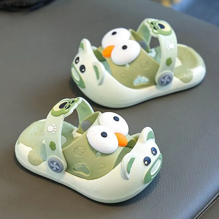 2025夏季新款儿童洞洞鞋宝宝夏季鞋子外穿女宝凉鞋3岁软底公主鞋