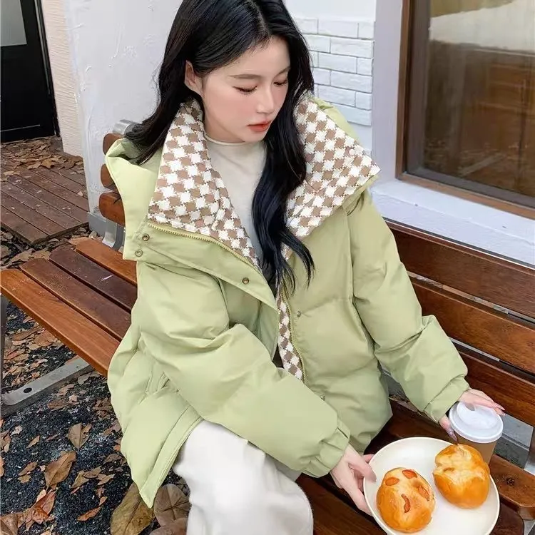 宽松棉服秋冬季短款小个子爆款2025新款棉袄显瘦学生加厚棉衣外套