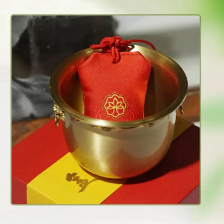 潭柘出品 摆件「金饭碗」铜制