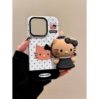 适用苹果iphone16/17promax小香风猫咪15pro磁吸14支架13手机壳