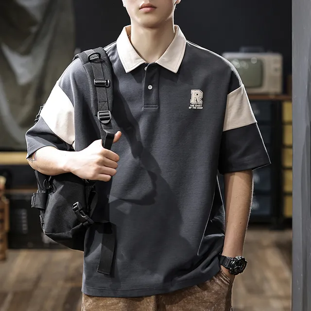 280g重磅双面棉短袖POLO衫男2025夏季新款美式潮牌高级感T恤男士t
