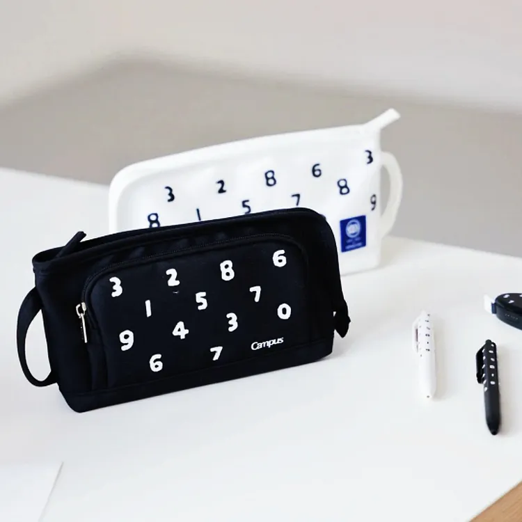 SOUSOU联名简约大容量多功能小学生笔袋可立式收纳文具盒可手提